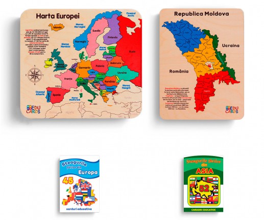 Combo Puzzle Harta Europei