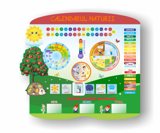 Calendarul Naturii  cu buzunare