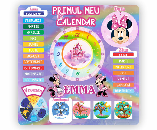 Primul meu calendar "Minnie Mouse"